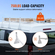 VEVOR Van Roof Ladder Rack, Σχάρες σκάλας από κράμα χάλυβα 3 Bar με πώματα σκάλας, χωρητικότητα 340 kg, Ρυθμιζόμενες σχάρες οροφής για φορτηγά πλήρους μεγέθους με υδρορροές βροχής, συμβατές με Chevrolet Express κ.λπ.