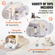 VEVOR Cat Tree 45,2&quot; Cat Tower with Cat Condo Sisal Scratching Post Ανοιχτό γκρι