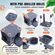 VEVOR Cat Tree 45,2&quot; Cat Tower with Cat Condo Sisal Scratching Post Dark Grey