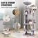 VEVOR Cat Tree 63&quot; Cat Tower with 2 Cat Condos Sisal Scratching Post Ανοιχτό γκρι
