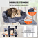 VEVOR Cat Tree 63&quot; Cat Tower with 2 Cat Condos Sisal Scratching Post Ανοιχτό γκρι