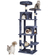 VEVOR Cat Tree 63&quot; Cat Tower with 2 Cat Condos Sisal Scratching Post Ανοιχτό γκρι