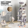 VEVOR Cat Tree 72&quot; Cat Tower with 2 Cat Condos Sisal Scratching Post Ανοιχτό γκρι