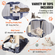 VEVOR Cat Tree 72&quot; Cat Tower with 2 Cat Condos Sisal Scratching Post Dark Grey