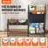 VEVOR Pet Feeding Station with Storage Dog Food &amp; Toy Organizer Raised Dog Bowls