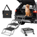 VEVOR Dog Stair for Cars Πτυσσόμενα σκαλοπάτια σκύλου 4 βημάτων Αλουμίνιο φορτία έως 250 λίβρες