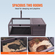 VEVOR Tortoise Habitat Wooden Tortoise House Indoor &amp; Outdoor 2 Δωματίων 38x24x13in