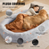 VEVOR Human Dog Bed 72x48x10 in Large Human Size Skill Beuable Faux Rabbit Fur