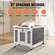 VEVOR Outdoor Cat House Ξύλινο Καταφύγιο Feral Cat με Πτερύγια Πόρτας Οροφής &amp; PVC