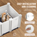 VEVOR Dog Whelping Box 28,3x28,3x18,1 σε PVC με Rails Pee Pad για σκύλους κουτάβια