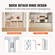 VEVOR Free Standing Dog Gate 24x60 ιντσών Ανεξάρτητη Πύλη Pet Πτυσσόμενη Λευκή