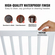 VEVOR Free Standing Dog Gate 24x60 ιντσών Ανεξάρτητη Πύλη Pet Πτυσσόμενη Λευκή