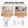 VEVOR Free Standing Dog Gate 24x80,3 ιντσών Ανεξάρτητη Πύλη Pet Πτυσσόμενη Λευκή
