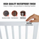 VEVOR Free Standing Dog Gate 24x80,3 ιντσών Ανεξάρτητη Πύλη Pet Πτυσσόμενη Λευκή