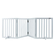 VEVOR Free Standing Dog Gate 24x80,3 ιντσών Ανεξάρτητη Πύλη Pet Πτυσσόμενη Λευκή