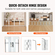 VEVOR Free Standing Dog Gate 32x96,5 ιντσών Ανεξάρτητη Πύλη Pet Πτυσσόμενη Λευκή