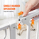 VEVOR Baby Gate, 29,5&quot;-48,4&quot; Extra Wide, 30&quot; High, Dog Gate για τις πόρτες και το σπίτι σκάλες, Easy Step Walk Thru Auto Close Child Gate Πόρτα ασφαλείας για κατοικίδια με κιτ τοποθέτησης πίεσης και κιτ τοποθέτησης στον τοίχο, λευκό