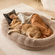 VEVOR Human Dog Bed 72x48x10 in Large Human Size Skill Beuable Faux Rabbit Fur
