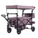 VEVOR Wagon καροτσάκι Push Pull Quad Πτυσσόμενο για 2 παιδιά με σκούρο μωβ κουβούκλιο
