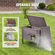 VEVOR Outdoor Cat House Ξύλινο Καταφύγιο Feral Cat με Πτερύγια Πόρτας Οροφής &amp; PVC
