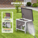 VEVOR Outdoor Cat House Ξύλινο Καταφύγιο Feral Cat με Πτερύγια Πόρτας Οροφής &amp; PVC