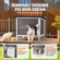 VEVOR Outdoor Cat House Ξύλινο Καταφύγιο Feral Cat με Πτερύγια Πόρτας Οροφής &amp; PVC