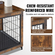 Έπιπλα VEVOR Dog Crate, 38 ιντσών Ξύλινο κιβώτιο σκύλου με διπλές πόρτες, βαρέως τύπου τραπέζι κλουβιού σκύλου με αφαιρούμενο δίσκο πολλαπλών χρήσεων, μοντέρνο ρείθρο σκύλου εσωτερικού χώρου για σκύλους έως 70 λίβρες, ρουστίκ καφέ