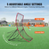 VEVOR δίχτυ μπέιζμπολ και σόφτμπολ Rebounder 4x5,5 ft PitchBack All Angle Fielding