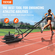 VEVOR Weight Training Pull Sled, Fitness Strength Speed ​​Training Sled with Handle, Steel Power Sled Workout Εξοπλισμός για Αθλητική Άσκηση &amp; Βελτίωση Ταχύτητας, Κατάλληλο για Πιάτο Βαρών 1&quot;&amp;2&quot;, Μαύρο
