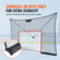 VEVOR Hockey Goal Backstop Net Hockey Street Sport Target Netting Outdoor 12x7FT
