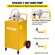 VEVOR 30 Gallon Fuel Caddy, Gas Storage Tank &amp; 4 Wheels, with Manuel Transfer Pump, βενζινοδοχείο καυσίμου ντίζελ για αυτοκίνητα, χορτοκοπτικά, ATV, σκάφη, Περισσότερα, κίτρινο