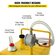 VEVOR 30 Gallon Fuel Caddy, Gas Storage Tank &amp; 4 Wheels, with Manuel Transfer Pump, βενζινοδοχείο καυσίμου ντίζελ για αυτοκίνητα, χορτοκοπτικά, ATV, σκάφη, Περισσότερα, κίτρινο