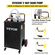 VEVOR Fuel Caddy Δεξαμενή αποθήκευσης καυσίμου 35 γαλόνι 4 τροχοί με Manuel Pump, μαύρο