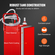 VEVOR Fuel Caddy, 35 γαλόνια, Δεξαμενή αποθήκευσης αερίου σε 4 τροχούς, με αντλία μεταφοράς Manuel, Δοχείο καυσίμου βενζίνης ντίζελ για αυτοκίνητα, χορτοκοπτικά, ATV, σκάφη, Περισσότερα, κόκκινο