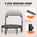 VEVOR 40&quot; Πτυσσόμενο Mini Fitness Trampoline Adults Exercise Rebounder with Handle