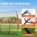 VEVOR 7x7 ft Baseball Softball Practice Net, Φορητό δίχτυ προπόνησης μπέιζμπολ για χτύπημα μπαταρίσματος, βοήθημα προπόνησης Backstop Baseball Equipment with Carry Bag and Strike Zone