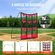 VEVOR 9 Hole Baseball Net, 36&quot;x30&quot; Softball Baseball Training Equipment for Hitting Pitching Practice, Φορητό βοήθημα γυμναστικής γρήγορης συναρμολόγησης με τσάντα μεταφοράς, Strike Zone, Ground Stakes, για νέους ενήλικες
