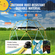 VEVOR Climbing Dome, 10FT Geometric Dome Climber με αιώρα και κούνια, για παιδιά 3 έως 10 ετών, Jungle Gym που υποστηρίζει 750LBS και εύκολη συναρμολόγηση, με λαβή αναρρίχησης, εξοπλισμό για παιχνίδι στην αυλή εξωτερικού χώρου