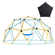 VEVOR Climbing Dome, 10FT Geometric Dome Climber με αιώρα και κούνια, για παιδιά 3 έως 10 ετών, Jungle Gym που υποστηρίζει 750LBS και εύκολη συναρμολόγηση, με λαβή αναρρίχησης, εξοπλισμό για παιχνίδι στην αυλή εξωτερικού χώρου