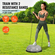 VEVOR 23&quot; Half Exercise Ball Trainer Yoga Balance Stability Band Resistance Ball