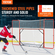 VEVOR γκολ χόκεϊ με Backstop και Targets Street Outdoor Steel Hockey Net 72