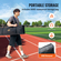 VEVOR I Screen Baseball για Batting Cage, 7x4 ft Baseball Softball Screen Safety, Body Protector Φορητή οθόνη κτύπημα με τσάντα μεταφοράς και πάσσαλοι εδάφους, Heavy Duty Pitching Net for Pitchers Protection