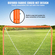 VEVOR Lacrosse Goal, 4&#039; x 4&#039; Small Παιδικό Δίχτυ Λακρός, Πτυσσόμενο Φορητό Γκολ λακρός με τσάντα μεταφοράς, Εξοπλισμός προπόνησης στην πίσω αυλή από σιδερένιο πλαίσιο, Γρήγορη και εύκολη εγκατάσταση, Ιδανικό για προπόνηση νέων, πορτοκαλί
