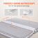 VEVOR Bed Bridge Μετατροπέας King Kit Μεταλλική πόρπη και τσάντα αποθήκευσης 75&quot; L x 10&quot; W