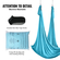 VEVOR Aerial Silk &amp; Yoga Swing, 11 Yards, Aerial Yoga Hammock Kit με νάιλον ύφασμα 100gsm, Full Rigging Hardware &amp; Easy Set-up Guide, Antigravity Flying for All Levels Fitness Bodybuilding, Blue