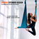 VEVOR Aerial Silk &amp; Yoga Swing, 8,7 Yards, Aerial Yoga Hammock Kit με 100gsm Nylon Fabric, Full Rigging Hardware &amp; Easy Set-up Guide, Antigravity Flying for All Levels Fitness Bodybuilding, Green