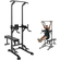 VEVOR Power Tower με πάγκο, ρυθμιζόμενο ύψος 10 επιπέδων Pull Up Stand Dip Station &amp; αποσπώμενο πάγκο, Πολυλειτουργικός εξοπλισμός γυμναστικής για γυμναστήριο στο σπίτι με πλάτη, αγκώνες, 440LBS