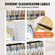 VEVOR Media Storage Cabinet 8 επιπέδων Ρυθμιζόμενα ράφια DVD χωρητικότητας 464 CD Λευκό