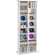 VEVOR Media Storage Cabinet 8 επιπέδων Ρυθμιζόμενα ράφια DVD χωρητικότητας 464 CD Λευκό