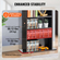 VEVOR Media Storage Cabinet 5 στρωμάτων Ρυθμιζόμενα ράφια DVD 240 CD Espresso